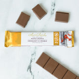 Barre de chocolat au lait - Croquant à l'érable 40 g